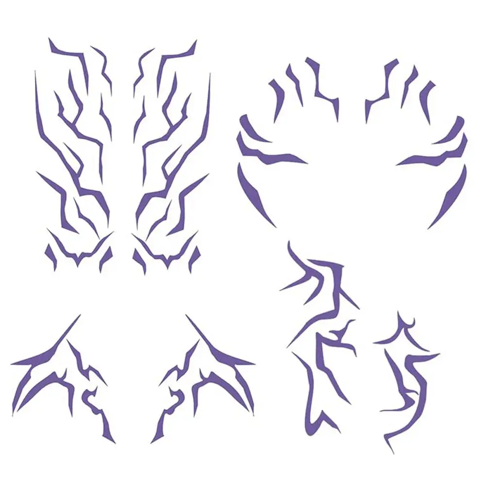 

Временная татуировка наклейка аниме Джуну косплей дизайн татуировка наклейка для лица боди-арт временная поддельная татуировка 1/6 шт. набор