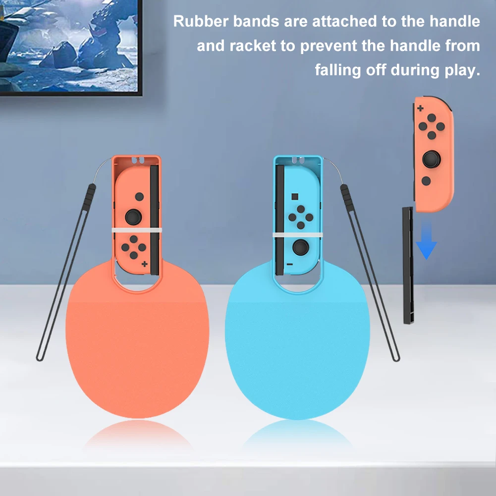 

2pcs Tennis Games Racket for Nintendo Switch2 Sports Accessories Table Tennis Paddle Attachment Anti-Slip Grip for Switch/OLED