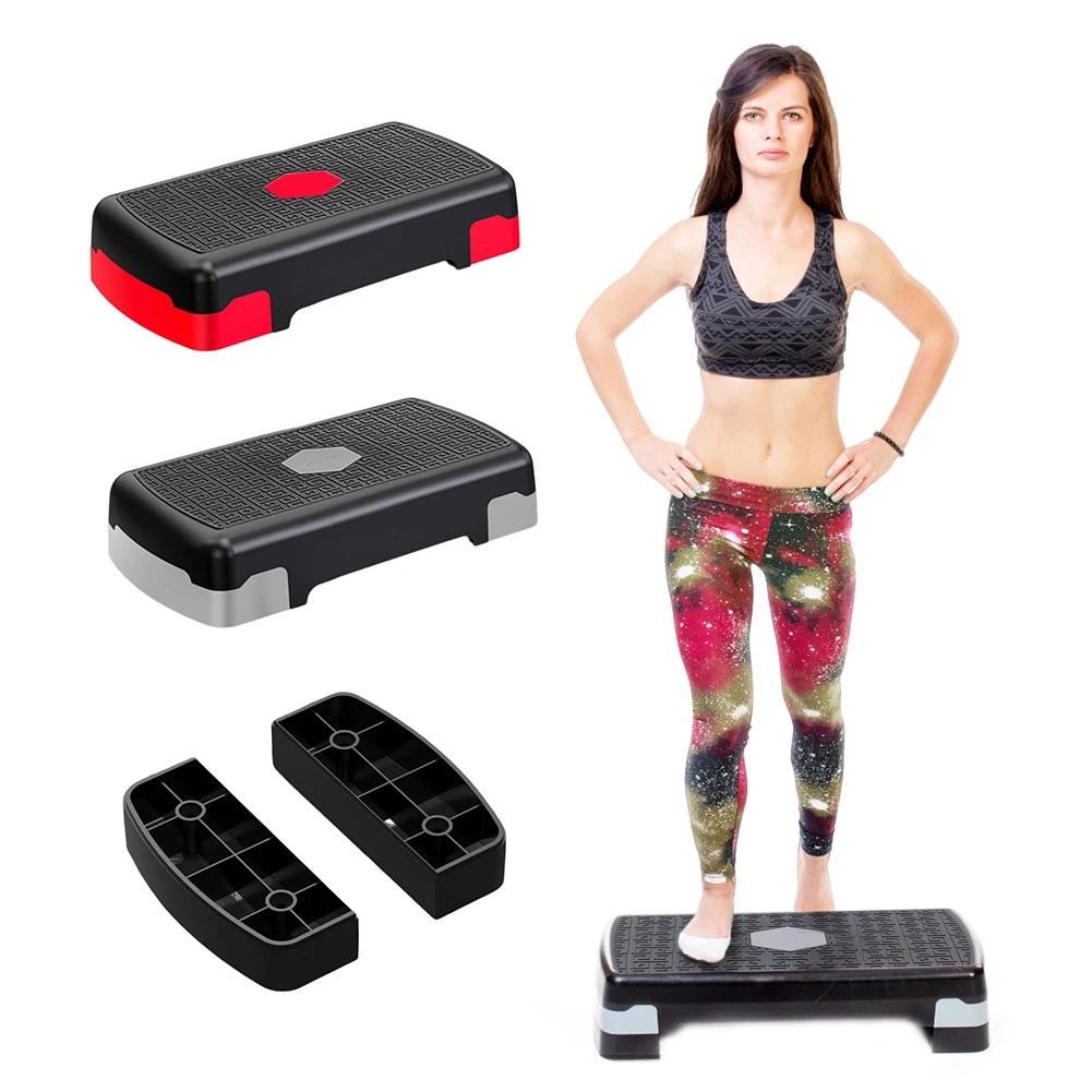 Adjustable Aerobic Pedal Home Gym Adjustable Step Machine Fitness Training Nonslip Durable 200KG Weightbearing Fitness Equipment