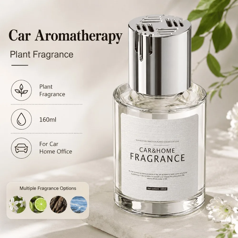 Car Aromatherapy Fragrance Bottle For Universal Vehicles Long Lasting Interior Odor Freshener Plant Scent Auto Decor Accessories