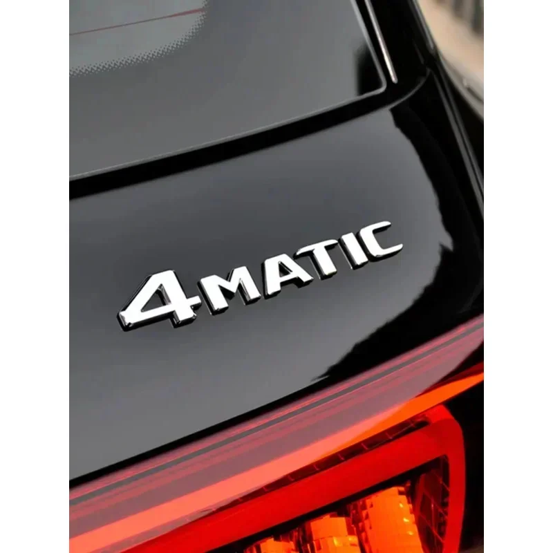 OK 3D For Mercedes Benz A B C E G S ML SL CL GLA CLA Class AMG 4MATIC 4 MATIC Trunk Chrome Matte Black Letters Emblem Badge stic