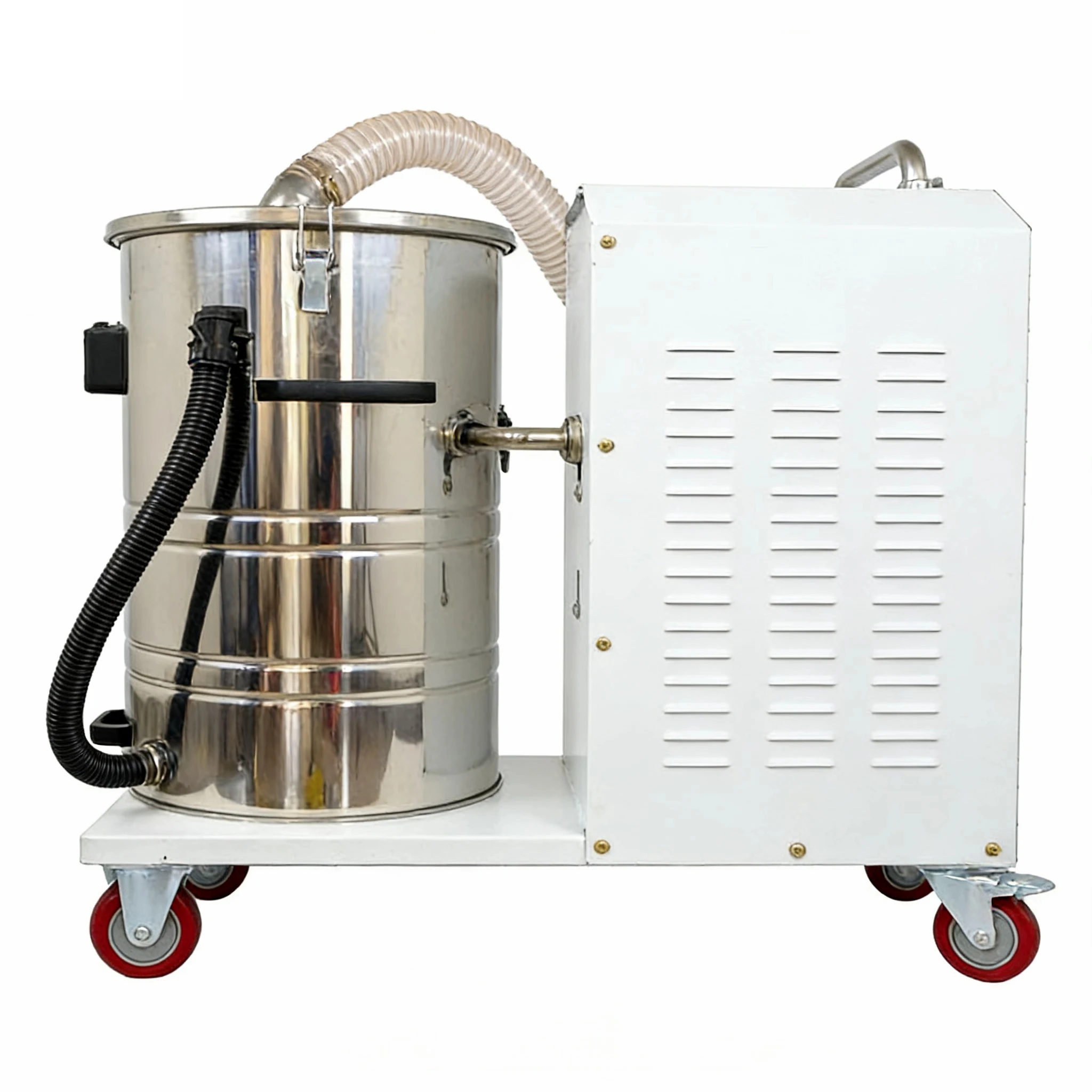 Stainless steel industrial vacuum cleaner High negative pressure mobile dust collector for polishing and grinding