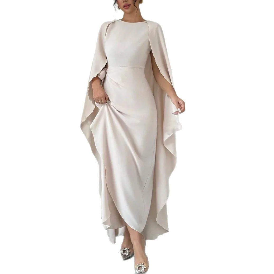 Grenzüberschreitendes Amazon Elegantes muslimisches Design Temperament Socialite Kleid Cw95005