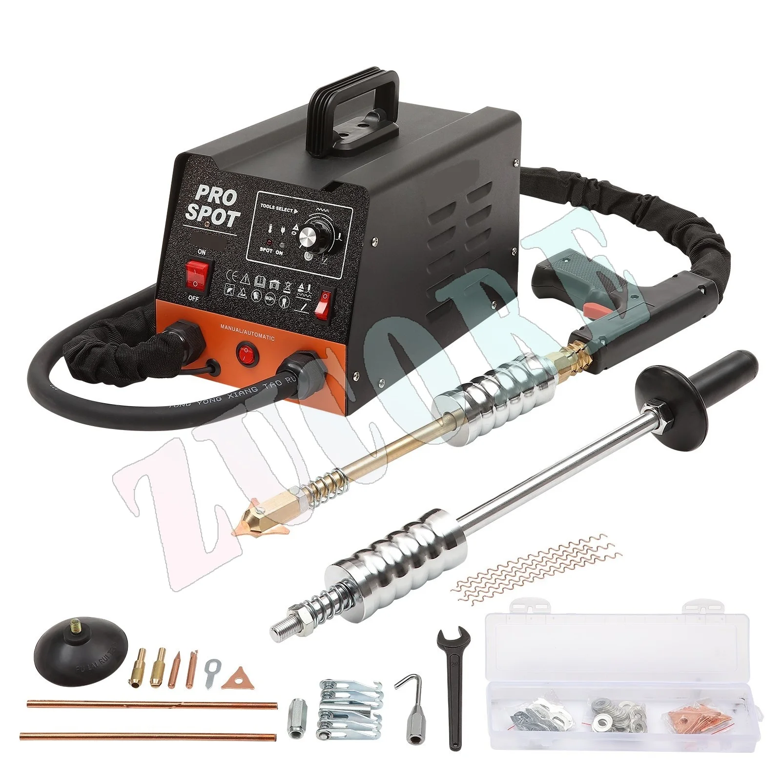 

Комплект для ремонта вмятин сварщика шпилек, съемник вмятин для точечной сварки мощностью 3 кВт с 6 режимами сварки, машина для удаления вмятин для точечной сварки кузова для автомобиля