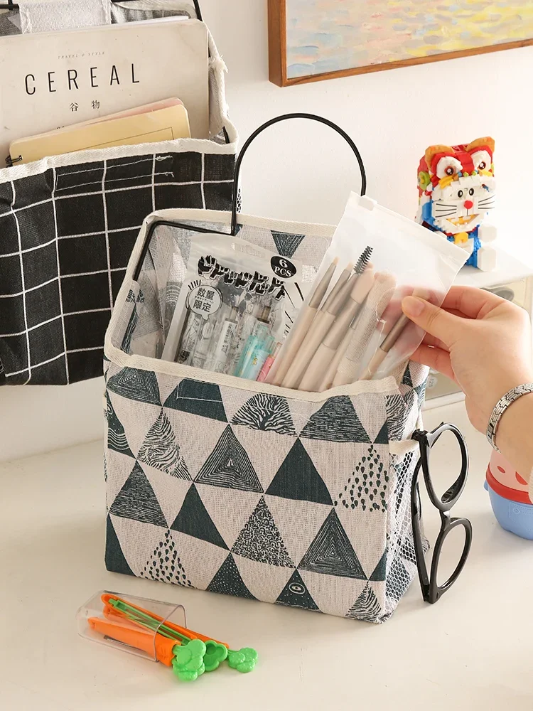 Cloth storage bag wall hanging wall hanging wall bag door back bathroom hanging pocket bag