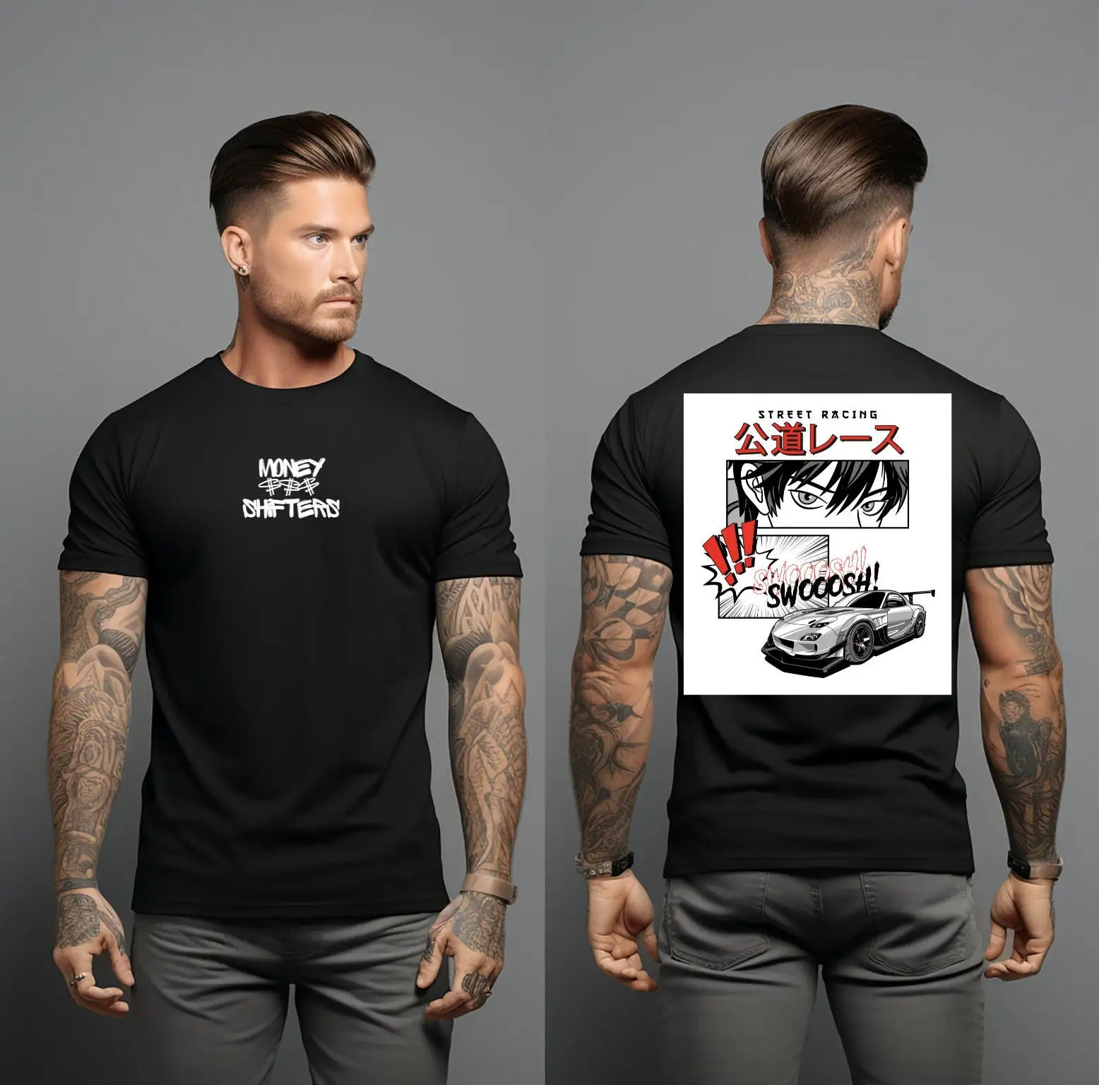 Jdm футболка для дрифтинга аниме 90-е графические Подарки для него папы день рождения автомобиль