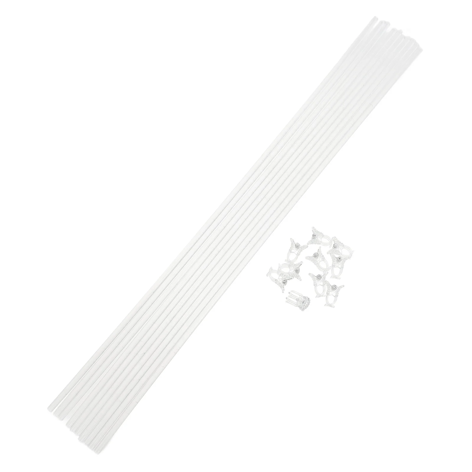 

1Set Transparent Acrylic Plant Stake Vine Support Pole Garden Climbing Scaffold Plant Clips Stem Support Pole Garden Accessory