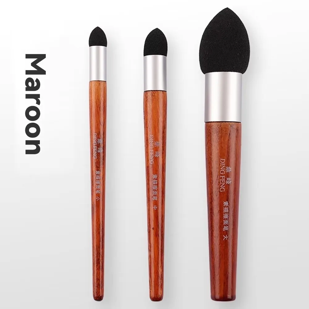 3Pcs New Washable Artist Blending Pen Reusable Professional Sketch Rubbing Pen Sponge Brush Drawing Art Blenders Tools