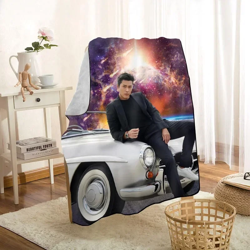 Funny Hyun Bin Blankets-manta suave con estampado para el hogar, sofá, ropa de cama, funda portátil de viaje para adultos, 10,14