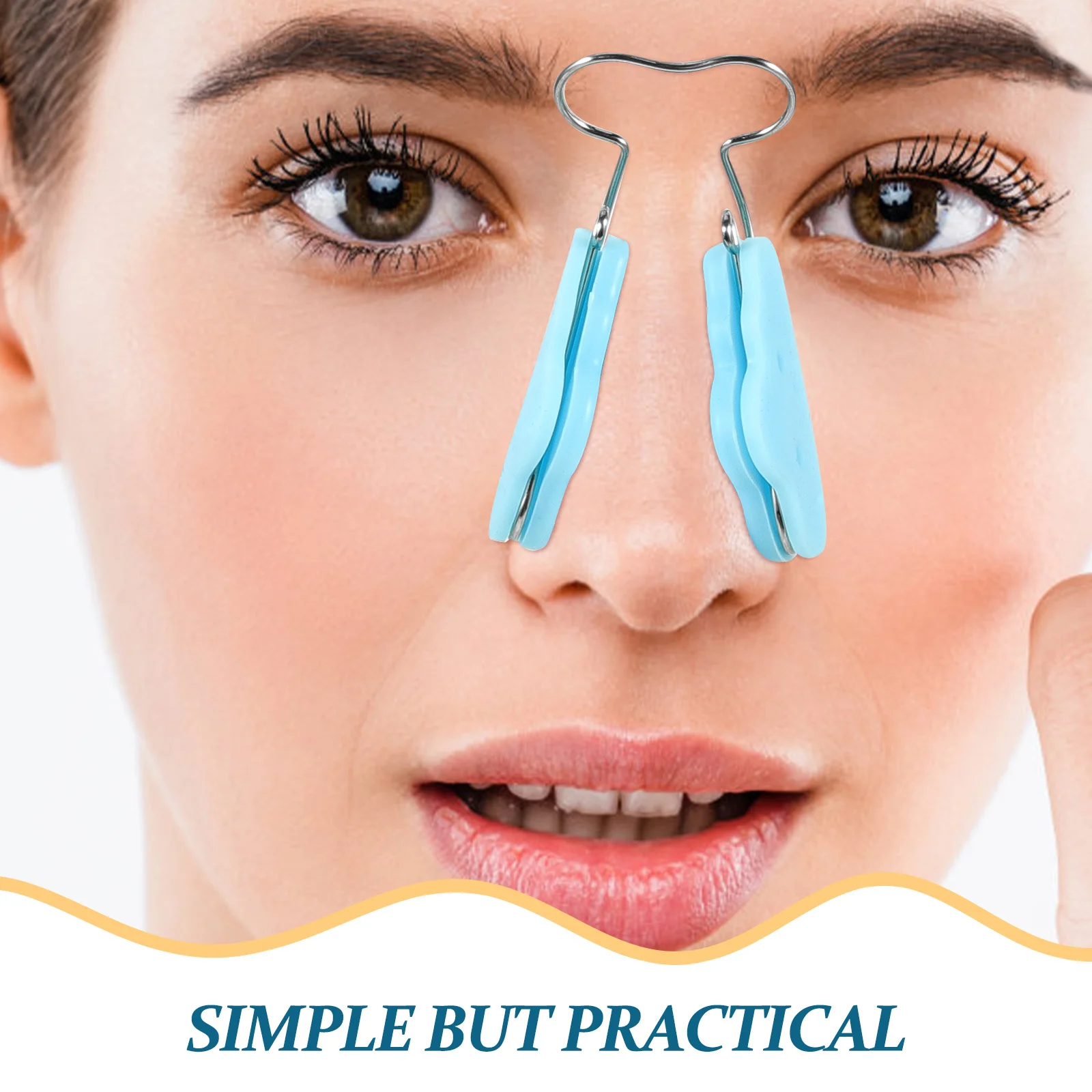 

Nose Lifter and Shaper Clip Soft Silicone Nose Bridge Corrector for Lifting Shaping Narrowing Non-Invasive Beauty Device