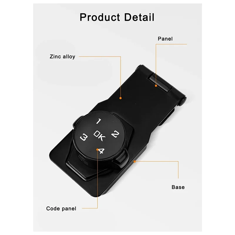

ZIZI Door Lock Password Lock Applicable Tocard Cabinet Door Fordocument Theft Prevention Applicable Tolocker Andrefrigerator Doo