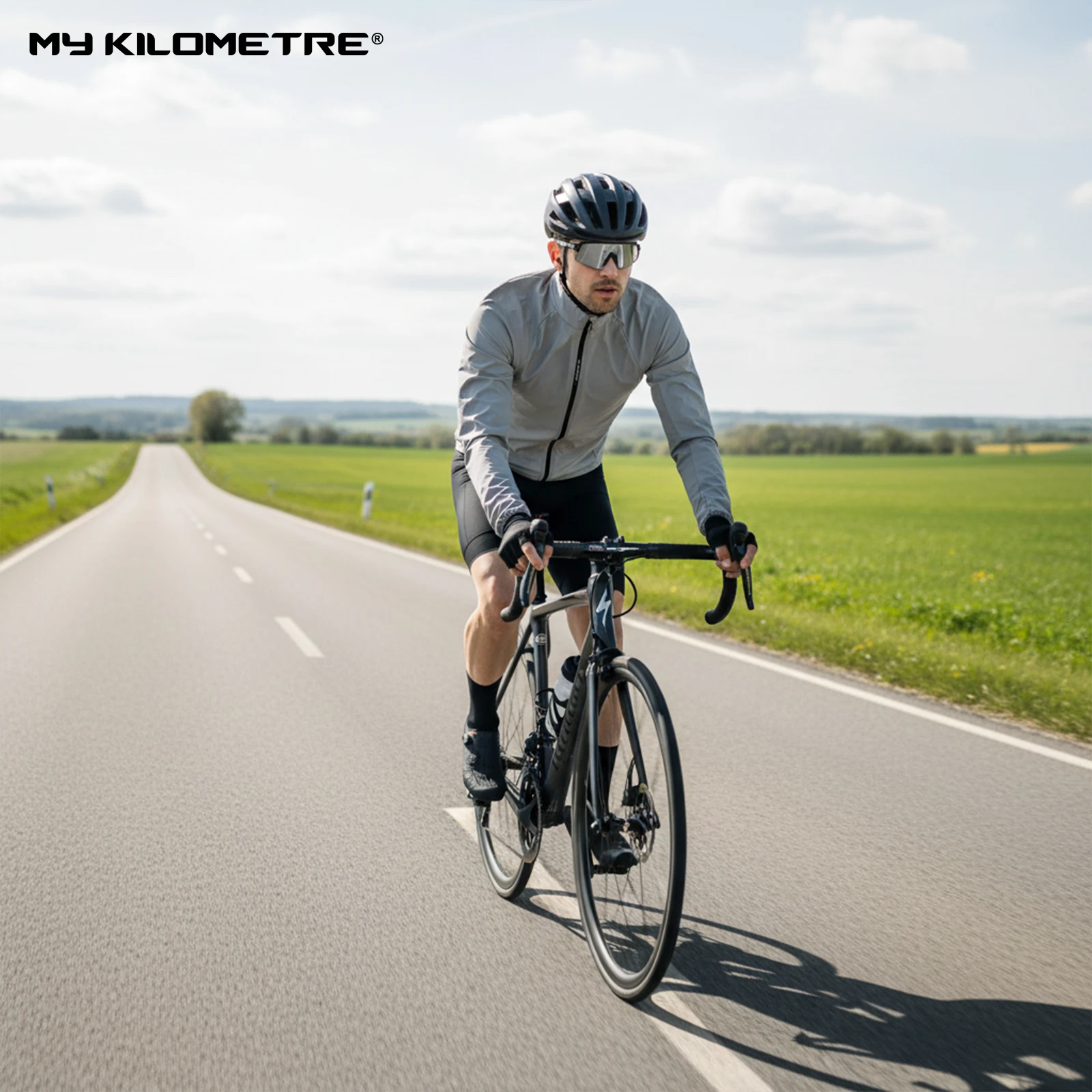 

Весенняя мужская велосипедная ветровка MY KILOMETRE — ветрозащитная, компактная, легкая для езды на шоссейном и гравийном велосипеде