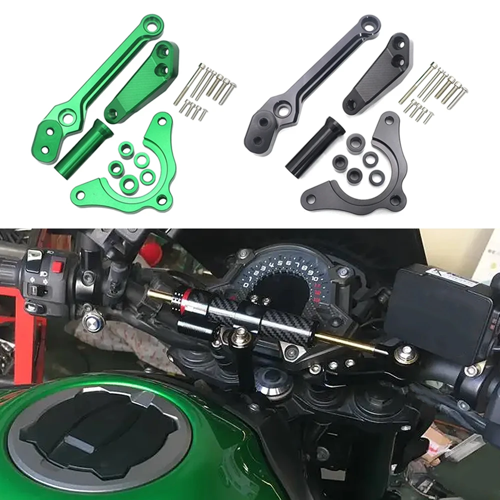 

For Kawasaki Z900 Z 900 2017 - 2022 Motorcycle Stabilize Steering Damper Mount Bracket Steering Stabilizer Damper Mounting Z900