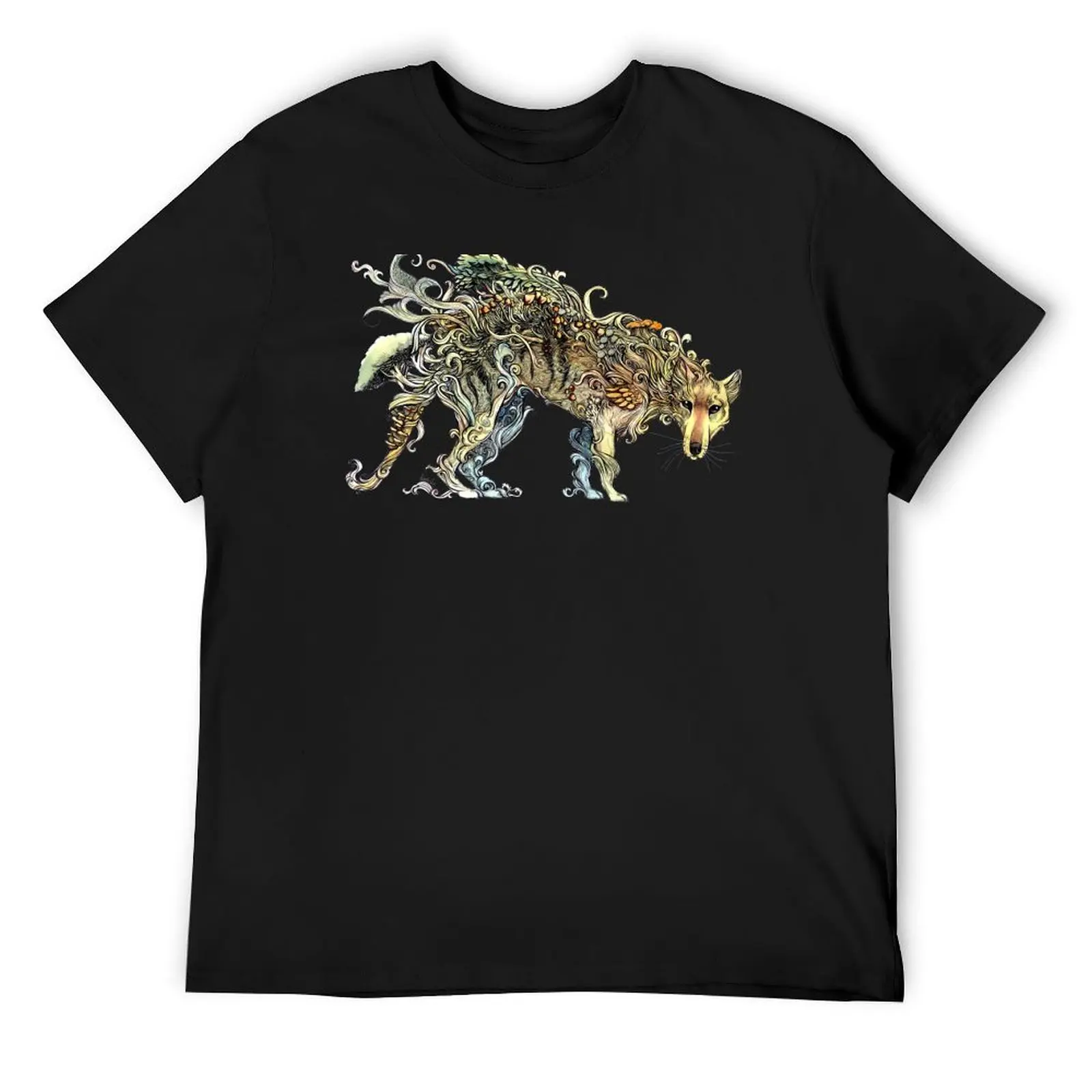 

A Phantom in the Wilderness - The Thylacine. T-Shirt vintage t shirts graphics cotton graphic tees anime stuff men t shirt