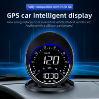 Car Head Up Display HUD Gauge Auto Speedometer Smart Digital Alarm On Board Computer GPS HUD Automotive Tachometer for All Cars