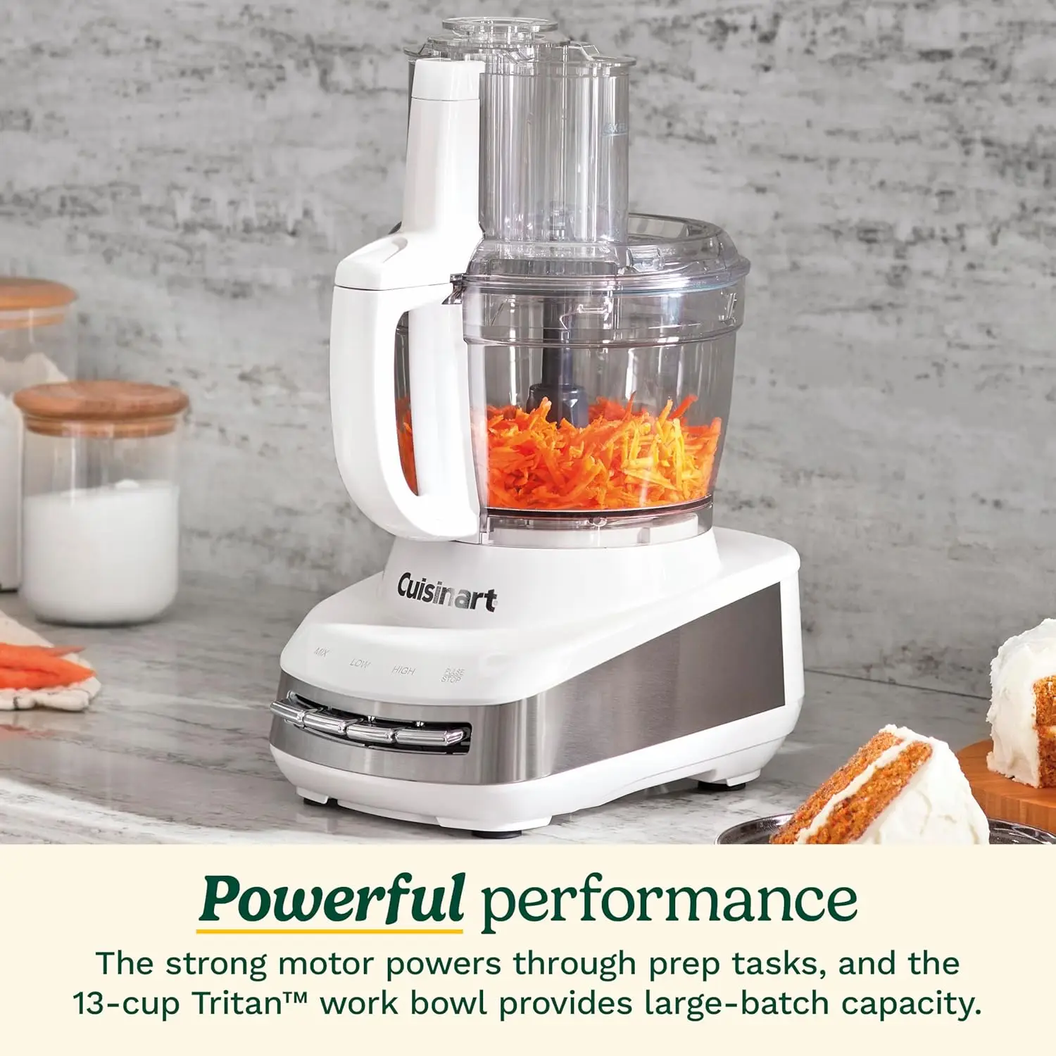 Processador Alimentos Multifuncional, Branco, FP-130, 13 Cup