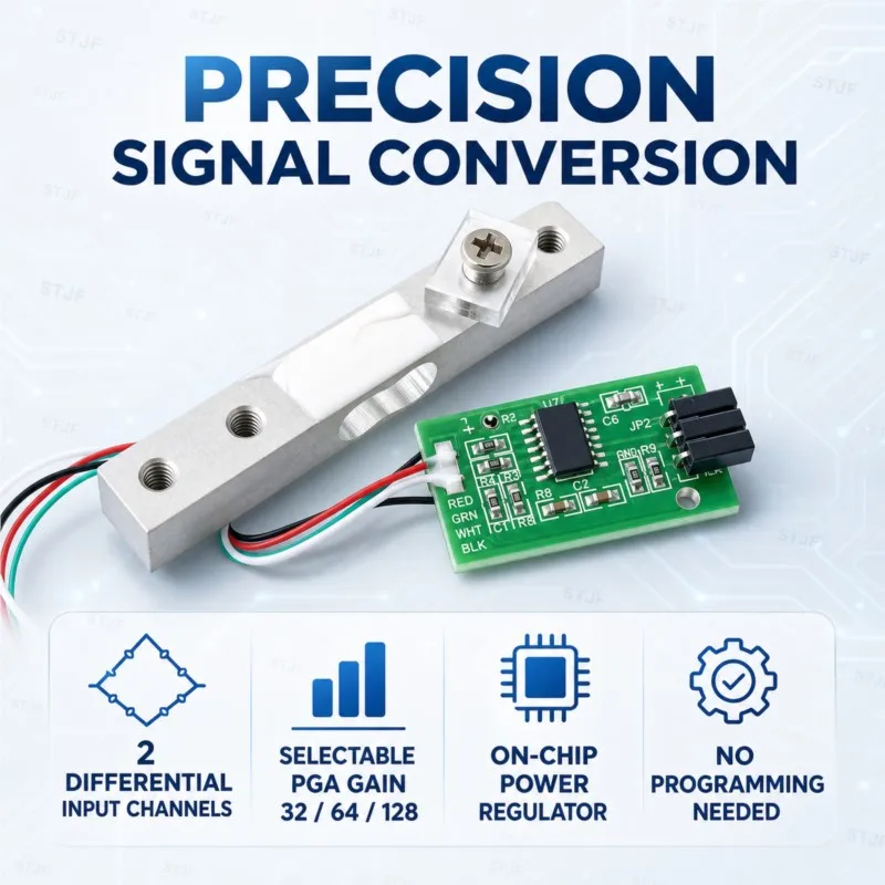 Load Cell 1KG 5KG 10KG 20KG HX711 AD Module Weight Sensor Electronic Scale Aluminum Alloy Weighing Pressure Sensor