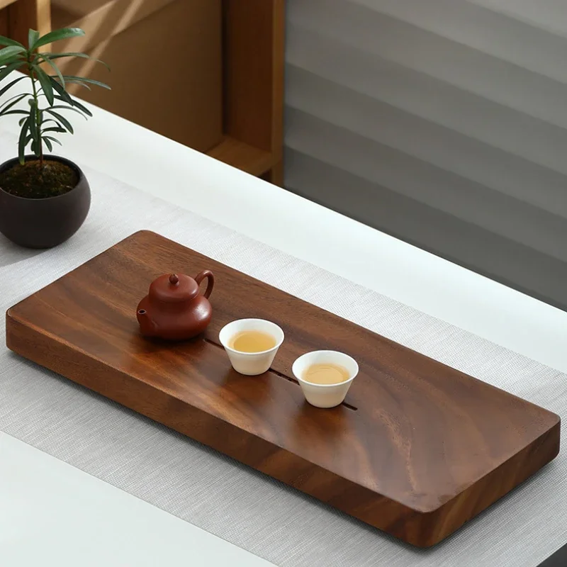 Teaware Dry Bubble Table Small Water Storage Tray for Elegant Tea Ceremony & Business GiftsHigh-Grade Walnut Tea Tray