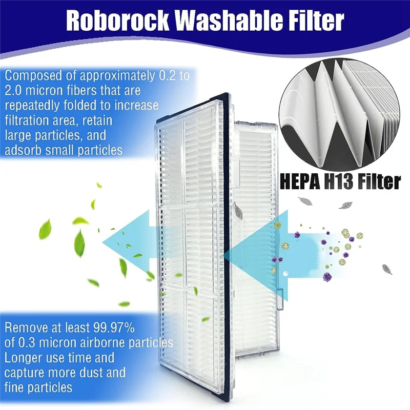 Stabilna Szczotka Główna Boczna Filtr Hepa Części Zamienne Plastik Jak Pokazano Do Roborock S8 S8+ S8 Pro Ultra S8 Plus Robot Odkurzacze