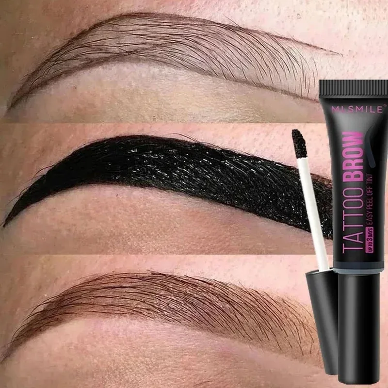 1Pcs Peel Off Eyebrow Cream Long Lasting Waterproof Semi-Permanent Easy To Wear Naturally Tearing Eyebrow Gel Beauty Cosmetics