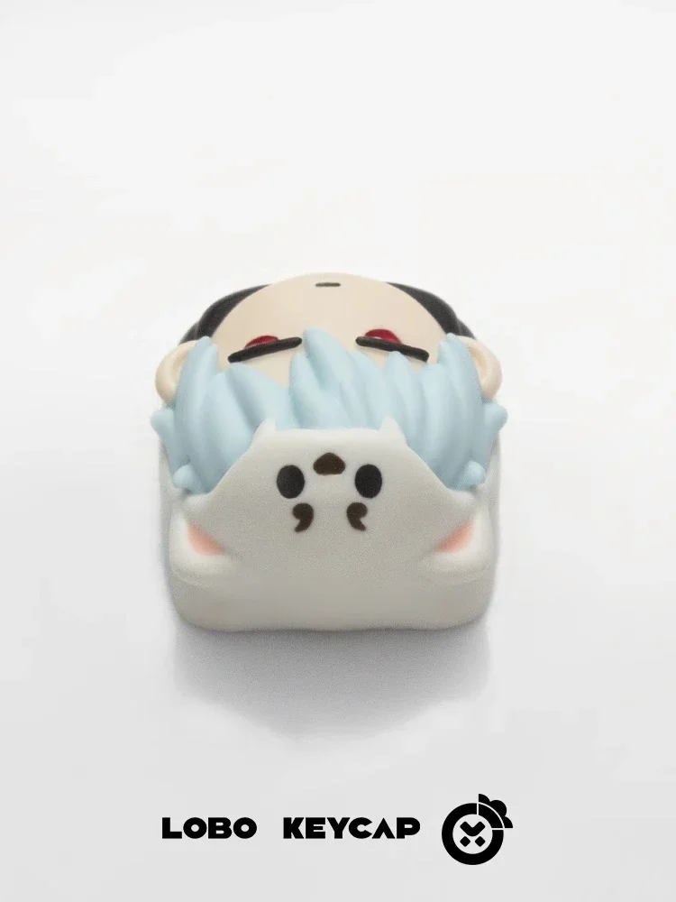 Gintama Anime Keycap Cartoon Keycap Sakata Gintoki Ontwerp aangepast voor mechanisch toetsenbord