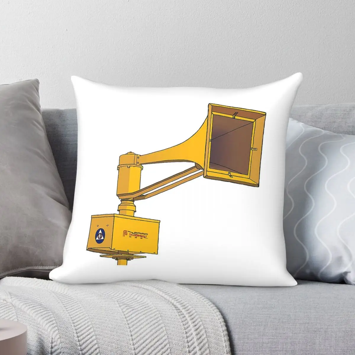 Air Raid Sirens Thunderbolt 1000t Pillowcase Polyester Linen Velvet Creative Decorative Throw Pillow Sofa Seater Cover 45x45