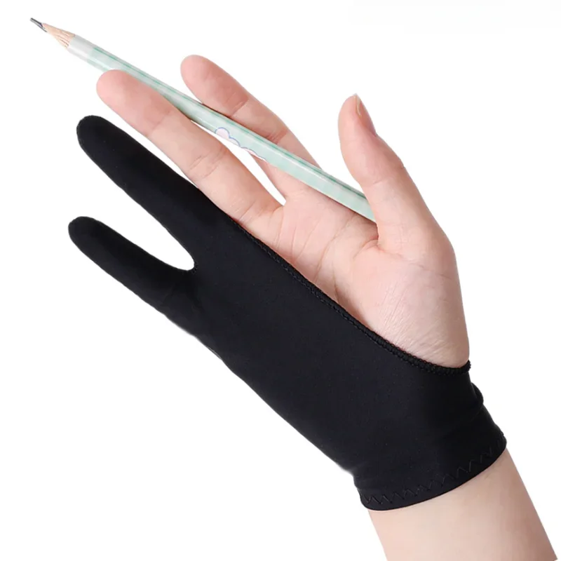 Zwei-Finger-Anti-Touch-Handschuhe zum Zeichnen von Tablets, Anti-Unfall-Kontakt-Handschuhe, Antifouling, IPad-Bildschirmtafel-Zubehör