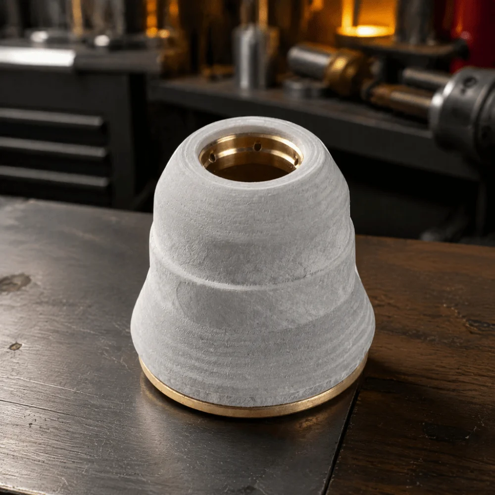 Brass Protective Shield Cap Universal Fit Better Quality Inner Material Plasma Cutting Torch Cap Compact Design