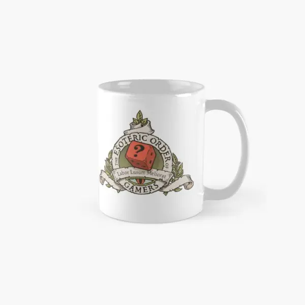 The Esoteric Order Of Gamers Coat Of Arm  Mug Gifts Design Printed Cup Handle Round Simple Photo Image Drinkware Picture Tea