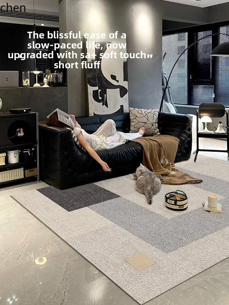 YFY Carpet for Living Room and Bedroom, Large Area Full Coverage Indoor Non-Slip Mat, Bedside Cushion