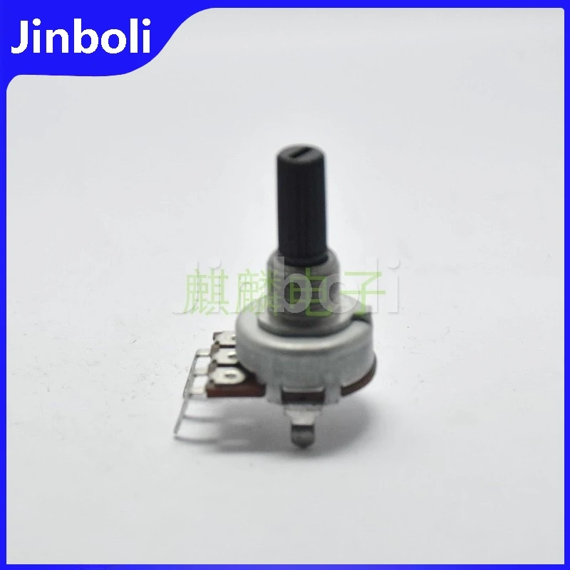 2PCS R161 Type 3Pins Single Potentiometer B200K B204 Flower Shaft Length 20mm Adjustable Speed Potentiometer