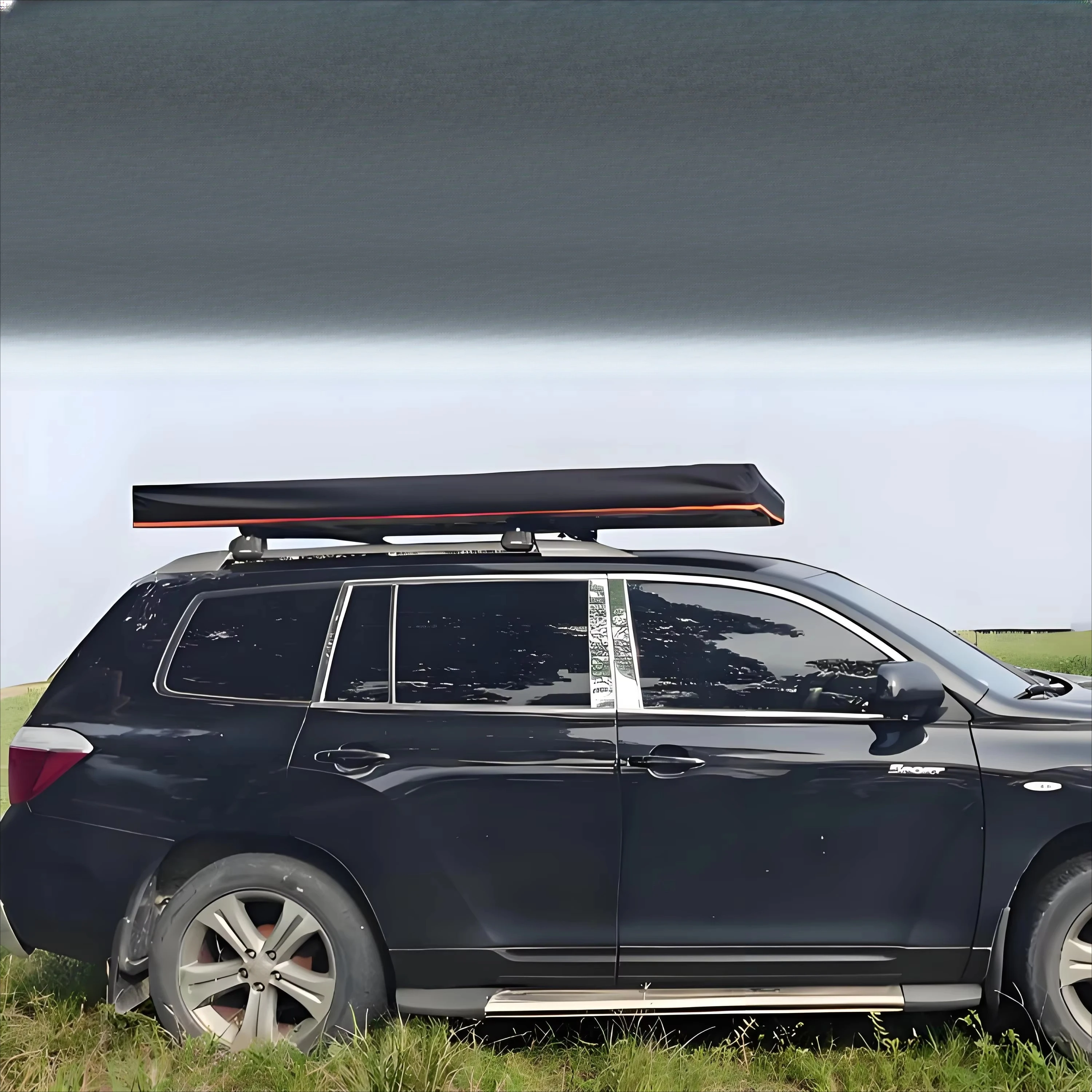 Durable Triangle-type Soft Shell Oxford Cloth Fabric Four-season Double Layer Ultra Thin Minimalist Design Pop-up Car Roof Tent