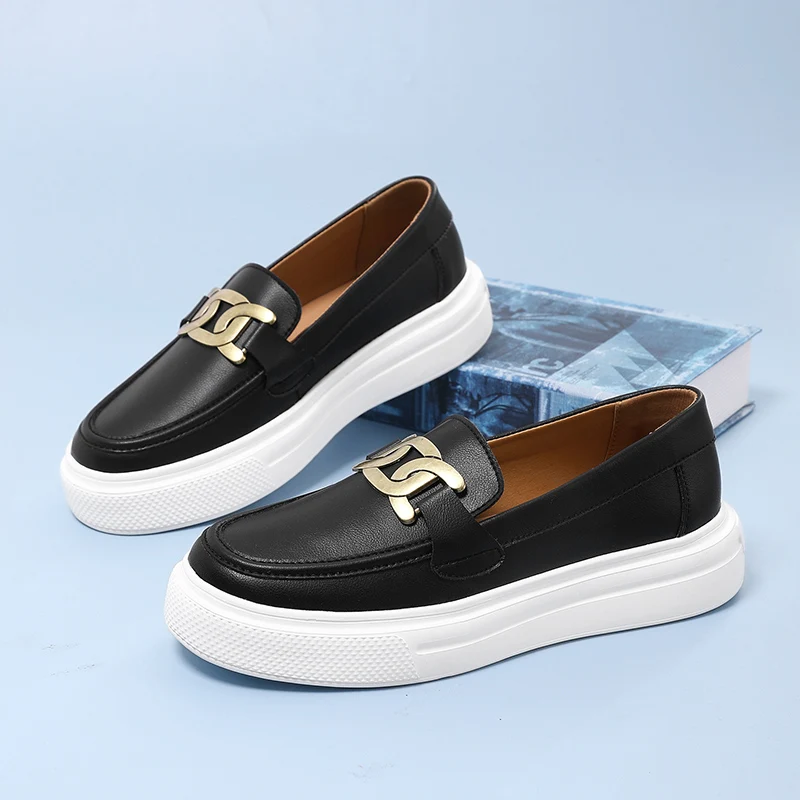 

Brand Black Men's Leather Casual Shoes Sale Luxury Man Moccasin Shoes Comfort Loafers Women Men Slip-on Shoes Driving Footwear