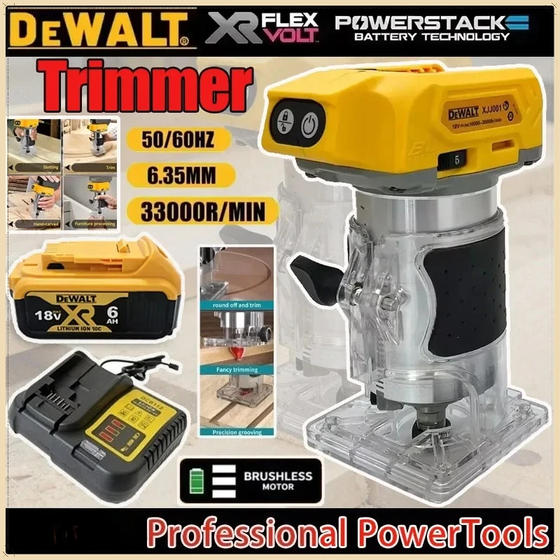 

Беспроводной компактный фрезер Dewalt 800 Вт для обработки дерева, совместимый с аккумуляторами Dewalt