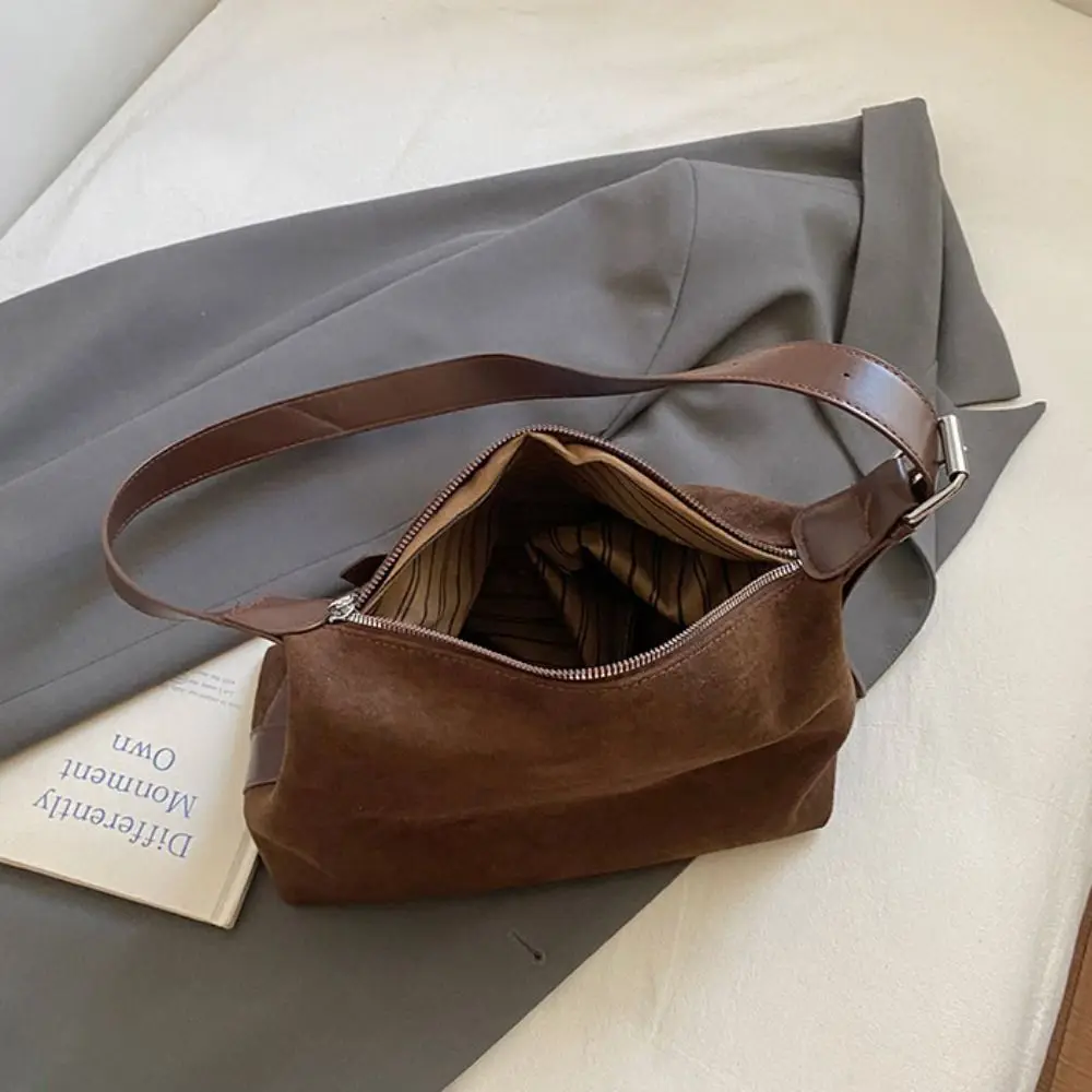 عادية الكورية نمط الجلد المدبوغ حمل حقيبة حمل حقيبة بلون ماتي بولي Hobo حقيبة بولي Leather الجلود سعة كبيرة تحت الإبط حزم مكتب عامل