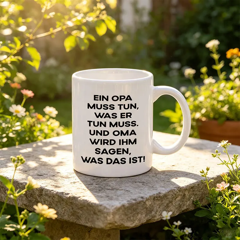 1 Piece, Oma Coffee Mug, 11 oz Ceramic Cup, for Coffee, Water, Summer and Winter Beverages, Birthday and Holiday Gifts