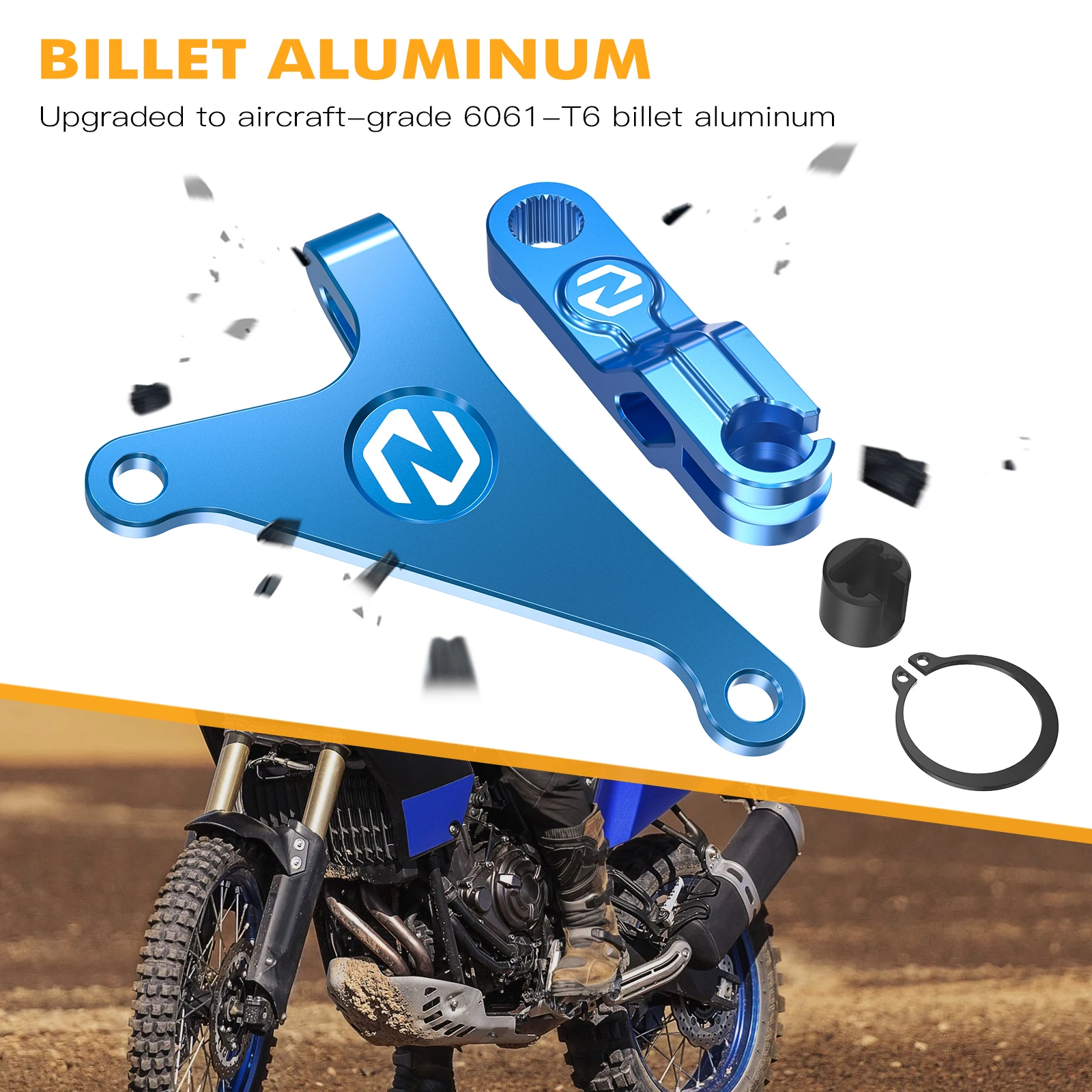 Kupplungshebel-Kupplungsarm-Verlängerungshalterung für Yamaha Tenere 700 XTZ 700 2019–2024, 2023, Tenere 700 World Raid 2022 MT07 2018–2022 – Detail 8