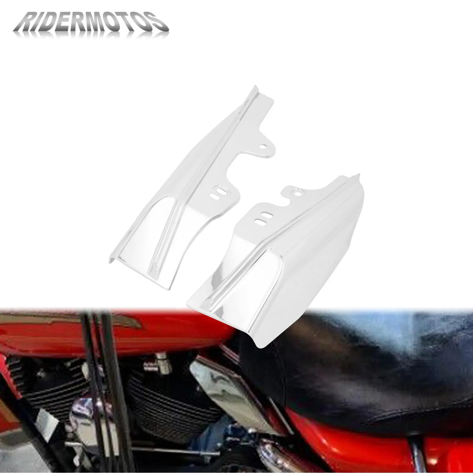 

Motorcycle Mid-Frame Heat Shield Air Deflector Chrome For Harley Touring Street Electra Glide Road King FLHR FLHT FLTR 2001-2008