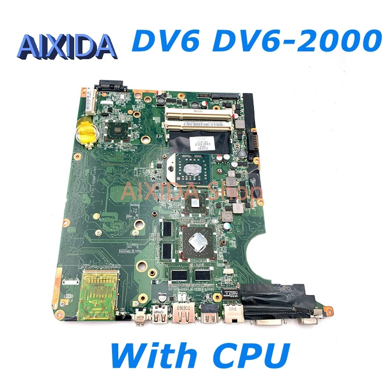 

AIXIDA 571187-001 DAUT1AMB6E0 Laptop motherboard for Hp Pavilion DV6 DV6-2000 main board HD 4650 1GB free CPU full test