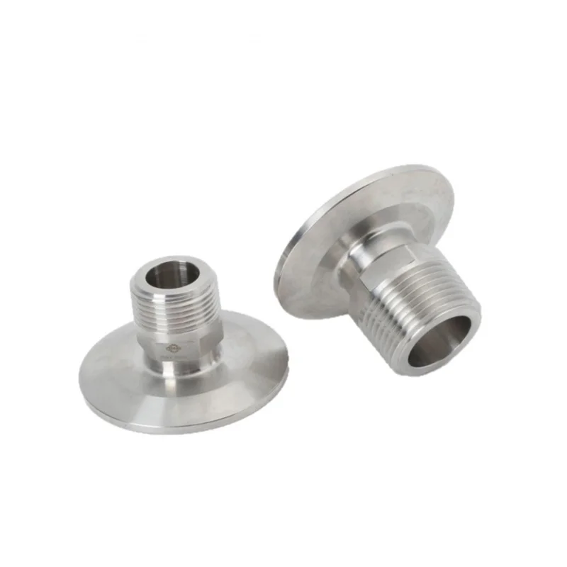 304 Stainless Steel Tri-Clamp Adapter NPT Male Thread, Sanitary Quick Connect Pipe Fitting,SL26015