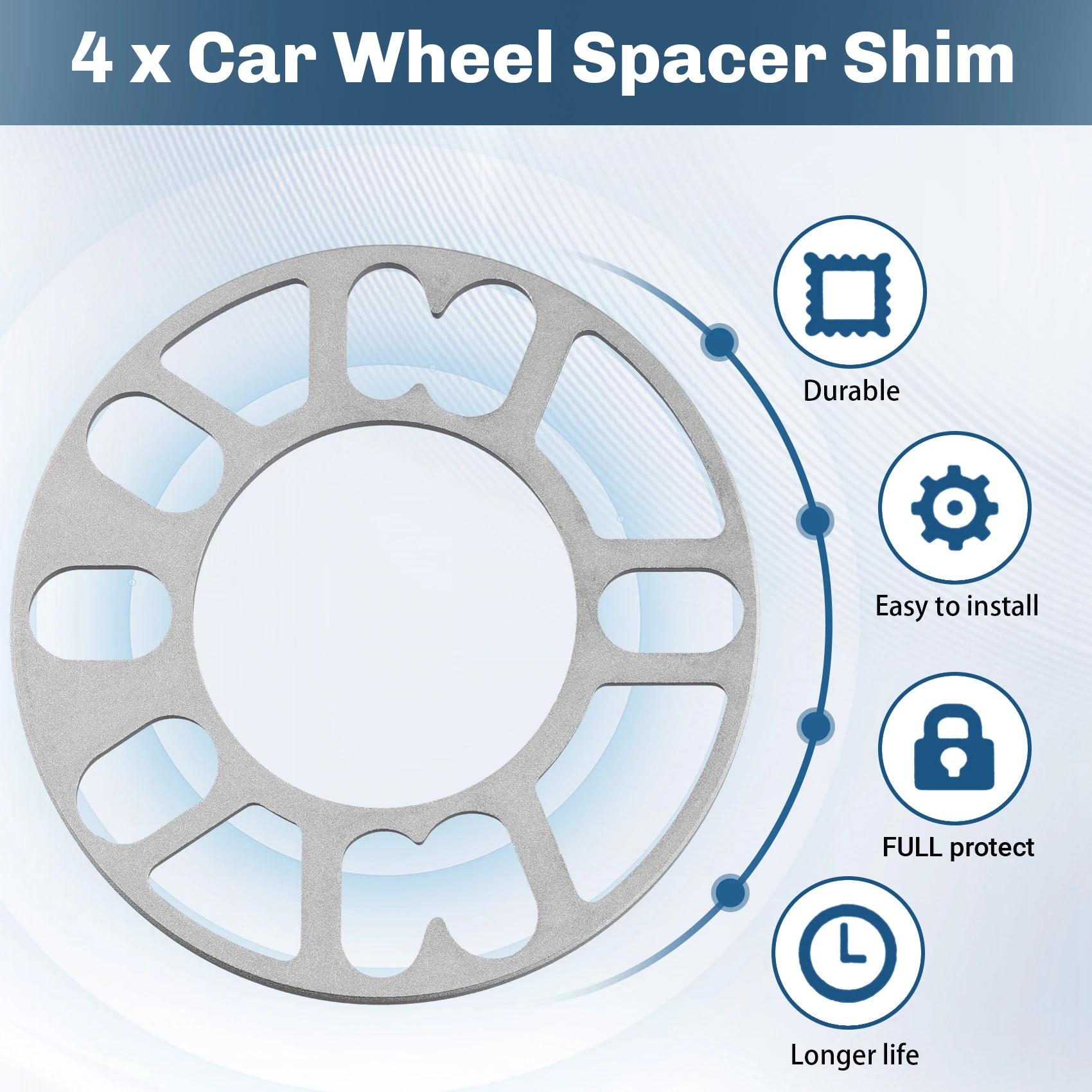 

Надежные-4 шт. алюминиевые проставки для колес, прокладки, автоматические проставки для колес, шпилька для 4X100 4X114.3 5X100 5X108 5X114.3 5X120