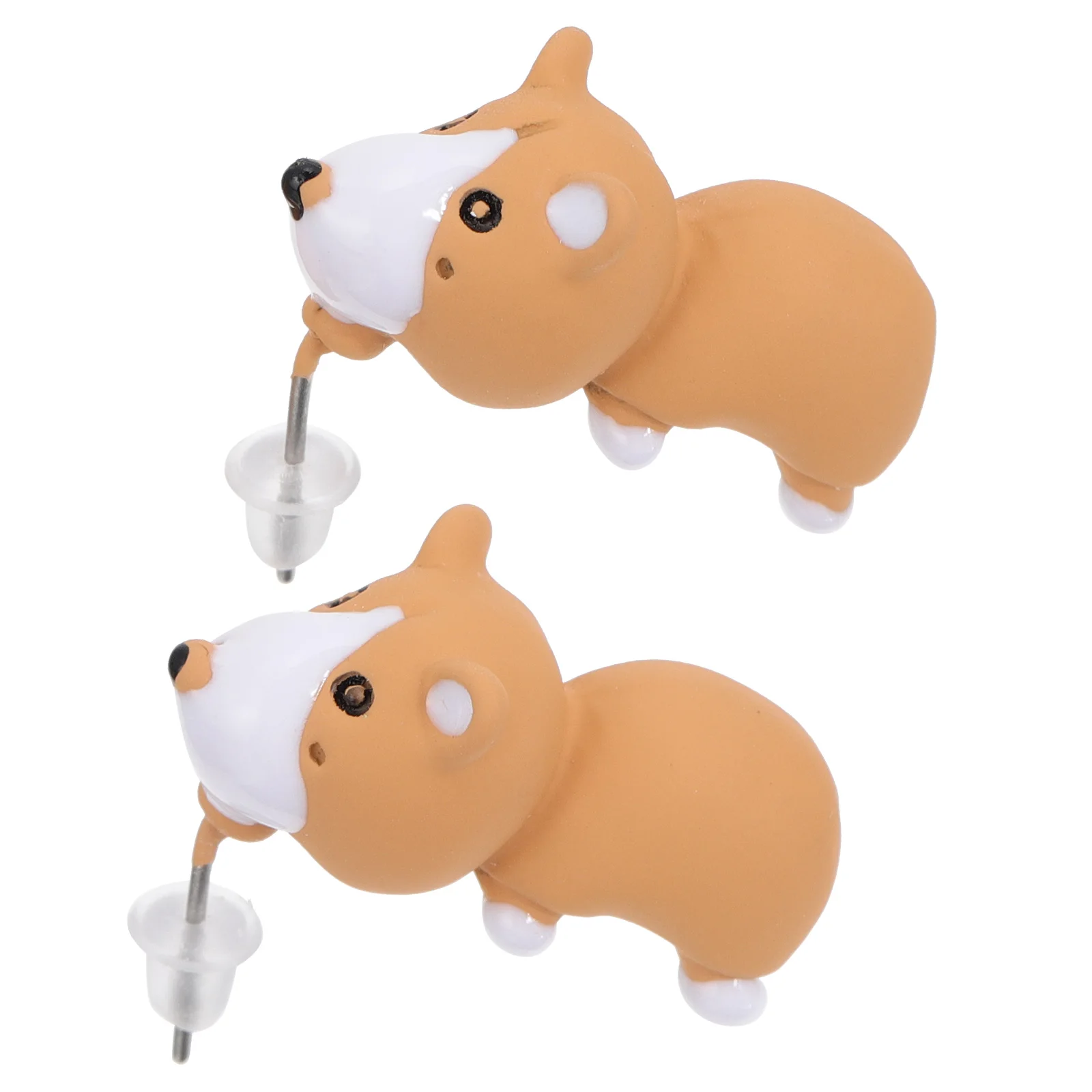 

Animal Earbob Small Stud Earrings Accessories Party Jewelry Creative Polymer Clay Dangling Chain Perfect Gift Girlfriend Wife