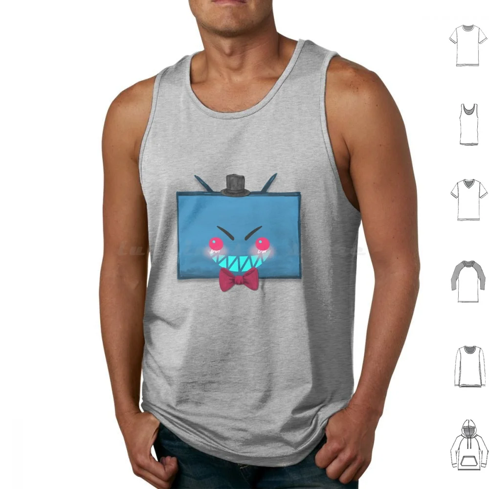 Cute Vox The Tv Demon Tank Tops Vest Sleeveless Vox Cute Vox Vox Tv Cute Tv Tv Head Tvhead Funny Vox Funny Cute The