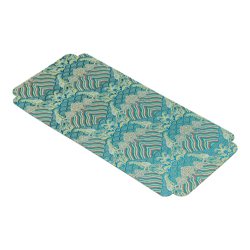 New Chinese Style Double-Sided Brocade Tea Mat Home High-End Tablecloth Retro Desktop Hydrophilic Pad Dry Pour Tea Towel