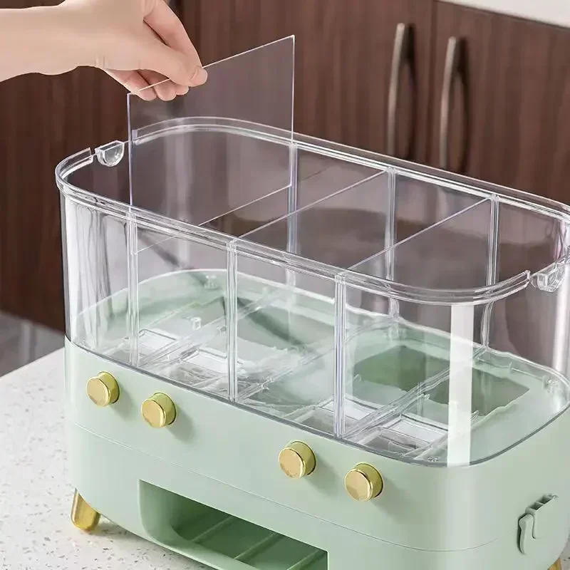 Grain and Miscellaneous Grain Storage Box Household Rice Bucket Sealed Jar Kitchen Insect Proof Moisture-proof Rice Storage Box