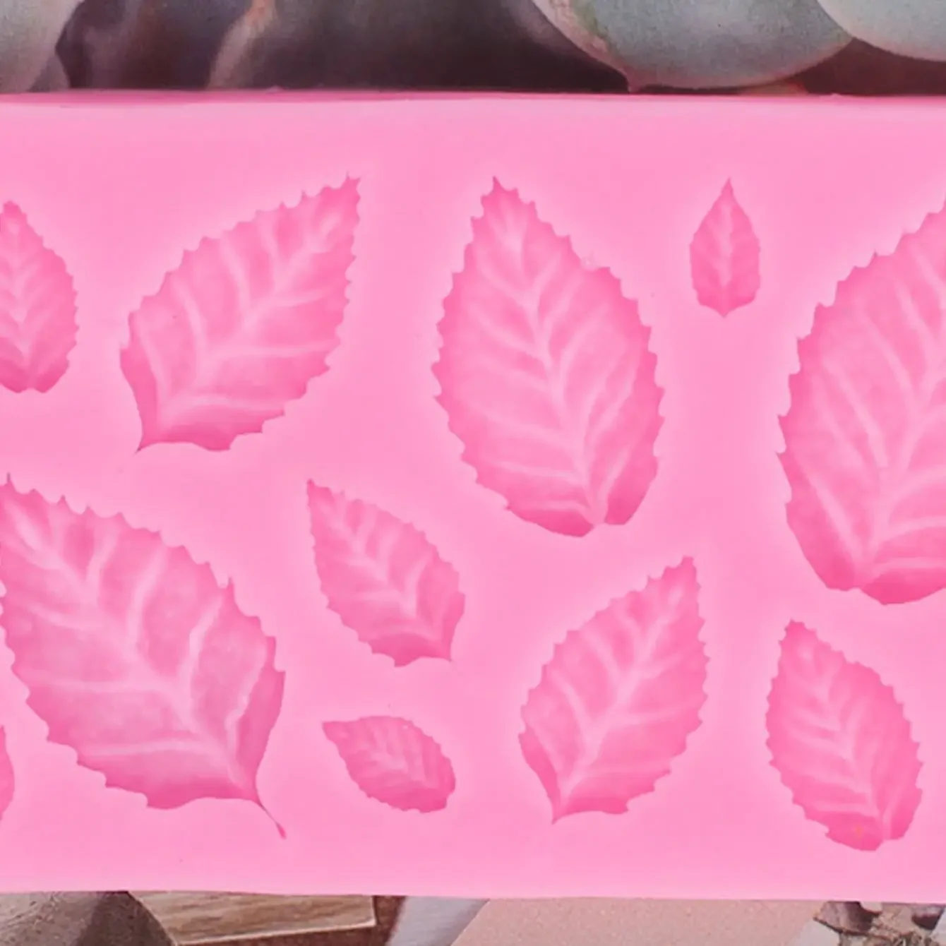 DIY Cake Baking Decoration Leaf Silicone Mold Fondant Cake Kitchen Baking Tools Chocolate Mold Plant Leaf Silicone Mold image 3