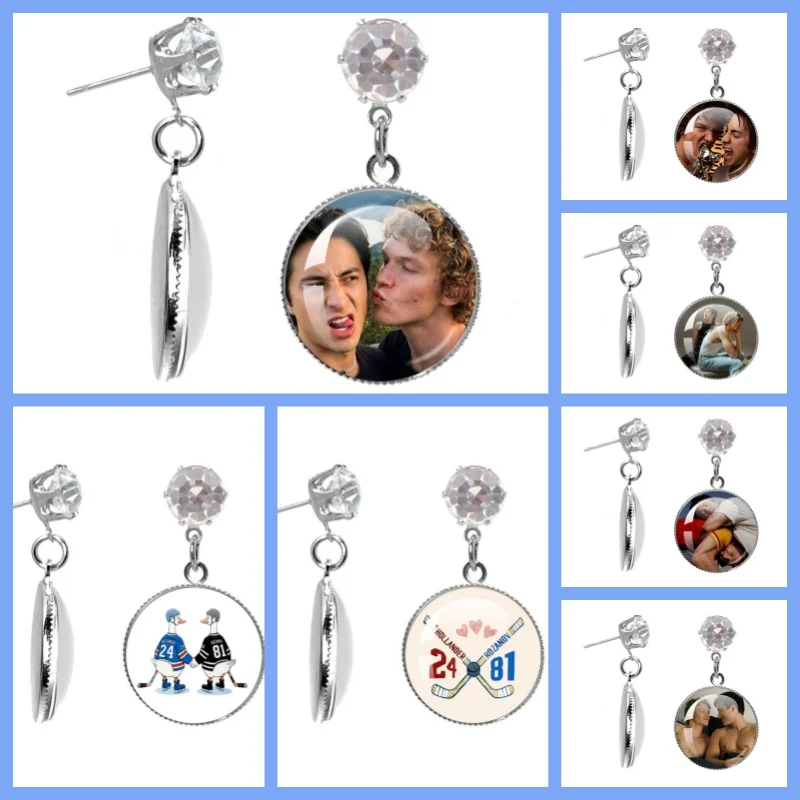 20mm Single Diamond Earrings Hot TV H-Heated Rivalry Character Shane Hollander  Pendent Handmade Accessories Jewelry Fans