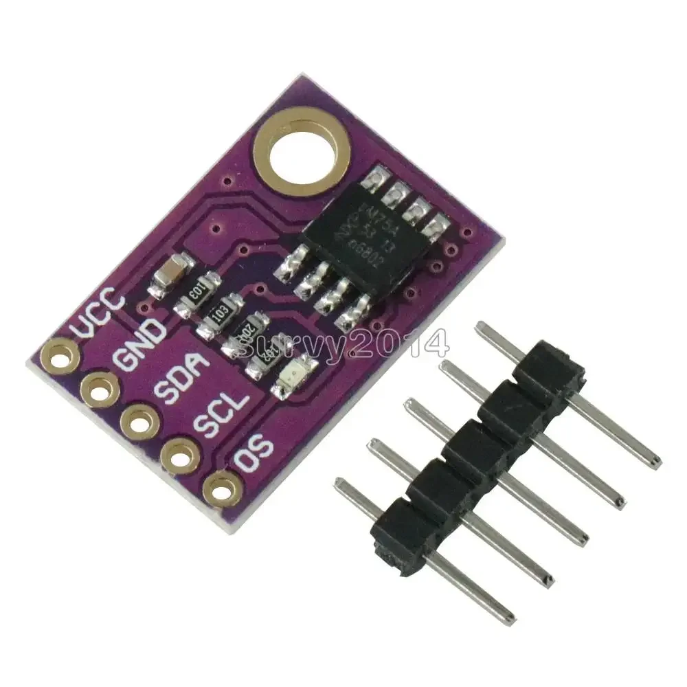 

LM75A Temperature Sensor High-speed I2C IIC Interface Development Board Module Programmable Temperature For arduino