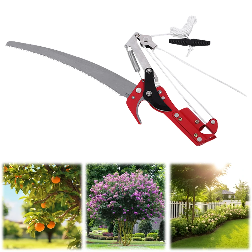 

Harvester Clipper Extendable High Altitude Three Pulley Pruning Scissors Labor-Saving Garden Shears Saw Fruit Pick Cutting Tools