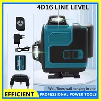 Fit Makita High-Precision Green Light Laser Level 16-Line 360 Horizontal Vertical Cross Wall-Mounted Portable Tool